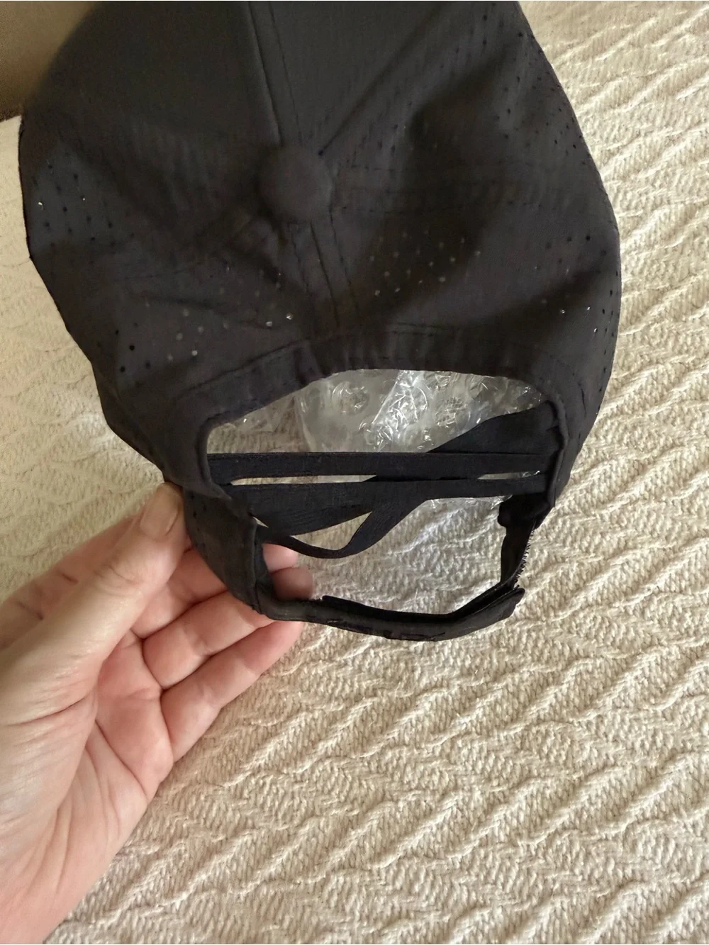 POPFLEX Black Ponytail Baseball Cap
